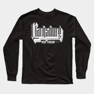 Vintage Clarksburg, WV Long Sleeve T-Shirt